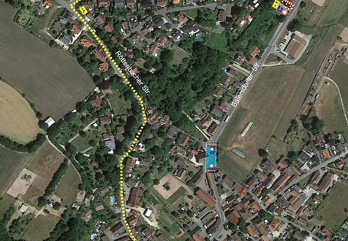 Umleitung Sperrung Baiersdorfer Straße
