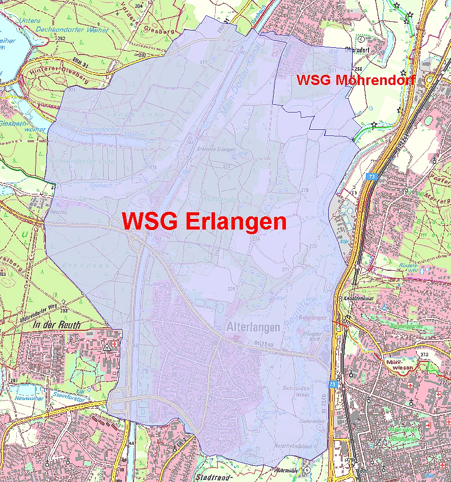 Umgriff des WSG Erlangen-West