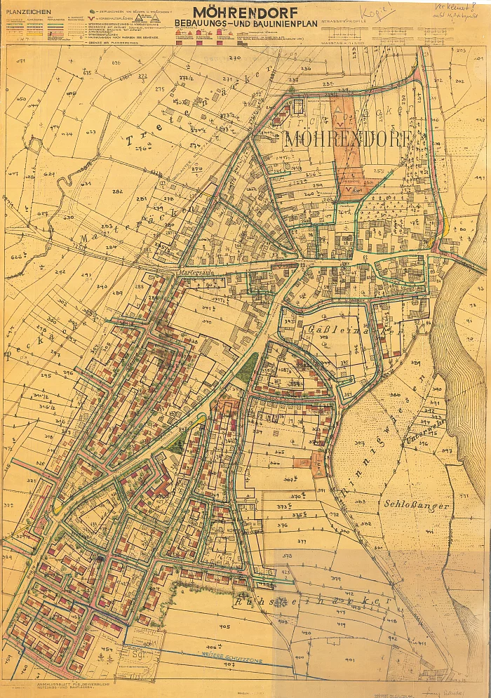 Übersicht Baulinienplan (1962)