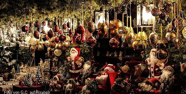 Weihnachtsmarkt - Foto von G.C. auf Pixabay